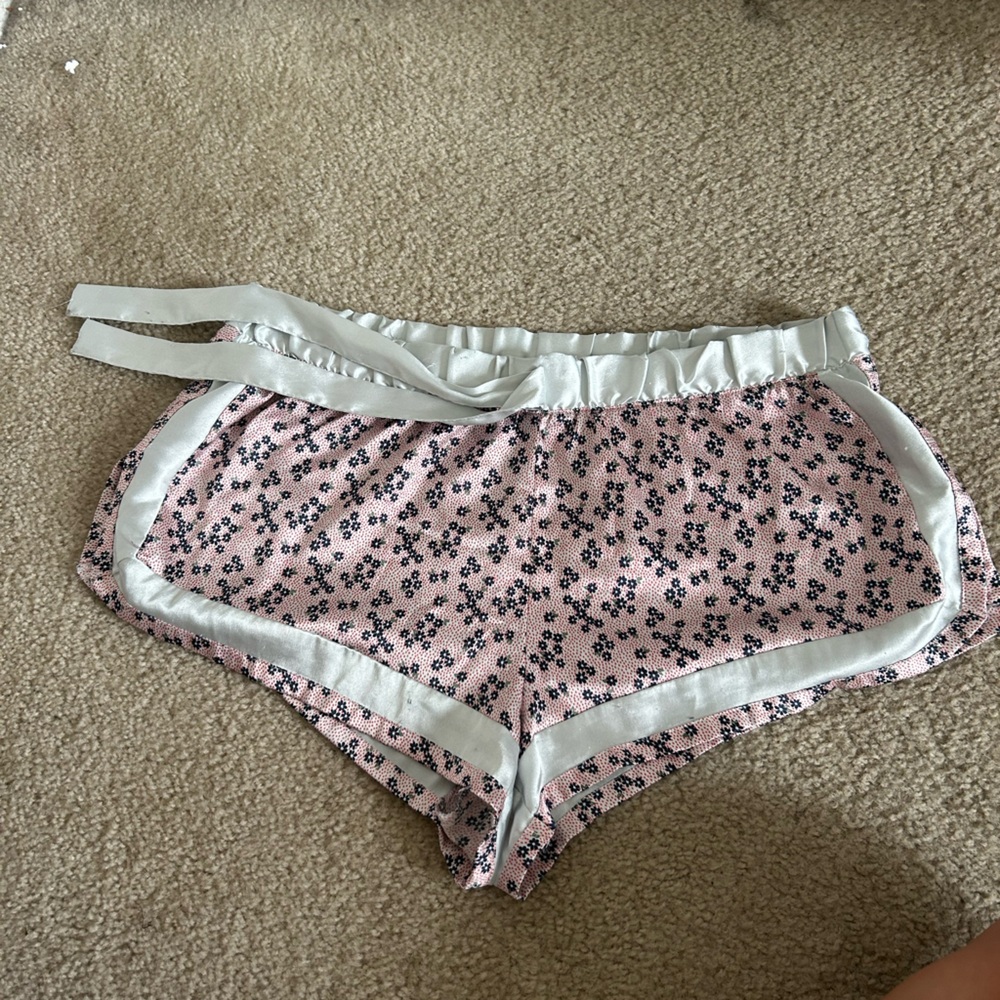 Victoria's Secret Floral Pink and White Shorts